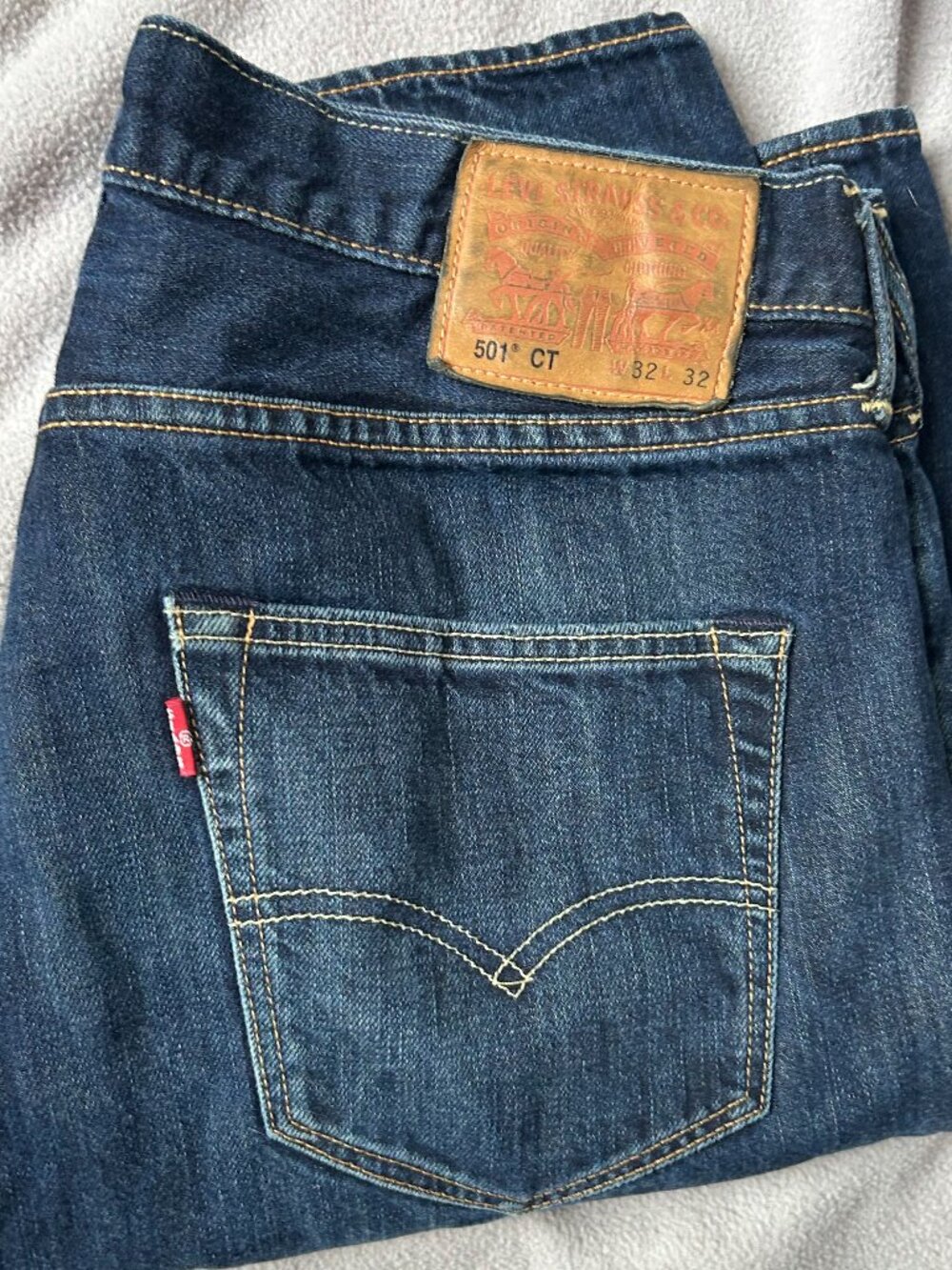 Levi's Blue 501 Taper Jeans 32x32